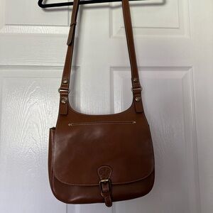 Patricia Nash leather saddle bag